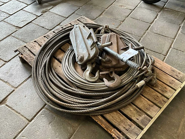 Tirfor staalkabel lier (2x) - afbeelding 3 van  3