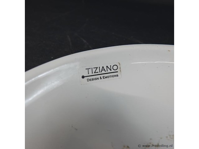 Tiziano bladvormige steelschaal - afbeelding 4 van  5