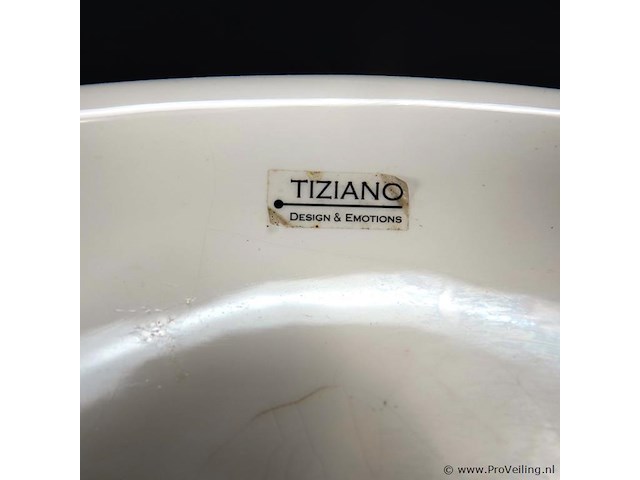 Tiziano design & emotions aardewerk schaal - afbeelding 4 van  5