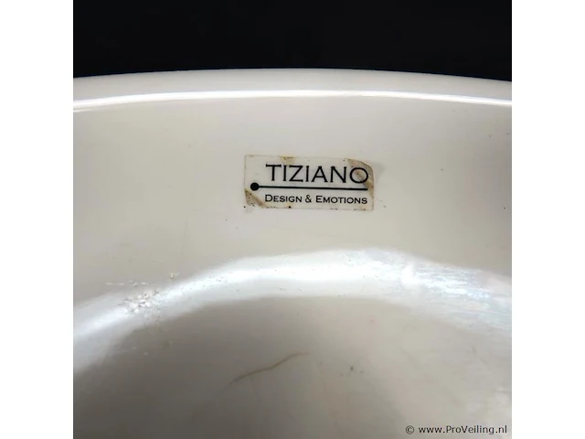 Tiziano design & emotions aardewerk schaal - afbeelding 4 van  5