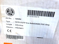 Tkf utp kabel 4x 2x 23awg eca grijs - afbeelding 2 van  5