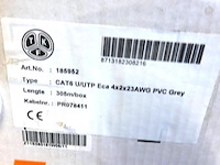 Tkf utp kabel 4x 2x 23awg eca grijs - afbeelding 2 van  5