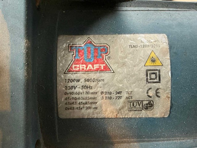 Tlms-1200 afkortzaag - afbeelding 2 van  2