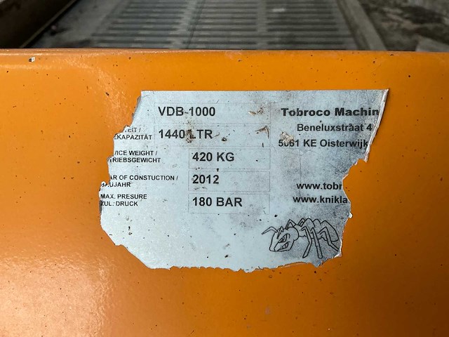 Tobroco-giant vdb-1000 verdeelbak - afbeelding 3 van  10