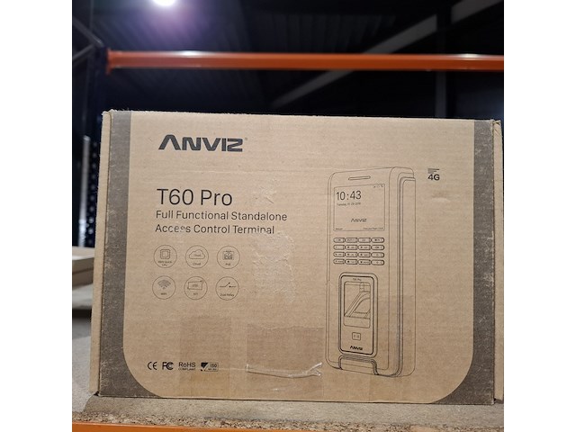 Toegangscontrole met biometrie, rfid en pincode, anviz, t60 pro wifi - afbeelding 3 van  3