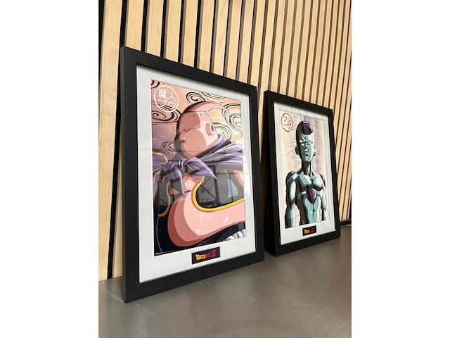 Toei animation - gelicentieerde dragon ball z artwork prints – majin buu & frieza (2x) - afbeelding 1 van  7