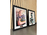Toei animation - gelicentieerde dragon ball z artwork prints – majin buu & frieza (2x) - afbeelding 1 van  7
