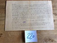 Toekenning verzetsnummer - afbeelding 1 van  2