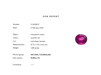 Toermalijn - 1.88 carat natuurlijke rubelliet - afbeelding 3 van  3
