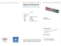 Toermalijn - 2.79 carat echte watermeloen toermalijn (gecertificeerd) - afbeelding 3 van  3