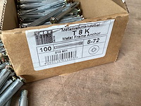 Toge kozijnplug metaal 8x72, doos 100 stuks (55x) - afbeelding 4 van  4