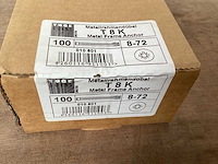 Toge kozijnplug metaal 8x72, doos 100 stuks (60x) - afbeelding 2 van  6