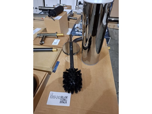 Toilet- borstelhouder hotbath, cobber, zwart/chroom - afbeelding 3 van  5