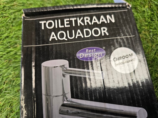 Toilet kraan aquador, best design, chrome - afbeelding 3 van  3