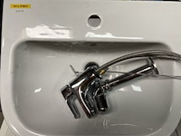 Toilet met bril, wasbak met kraan, fontein, wandplank en emmerputten vitra, abs en coba - afbeelding 6 van  10