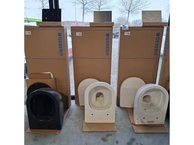 Toilet-set geberit/duravit, d-neo, mat wit - afbeelding 1 van  12