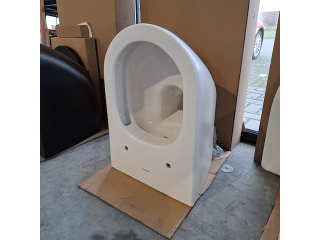 Toilet-set geberit/duravit, d-neo, mat wit - afbeelding 5 van  12