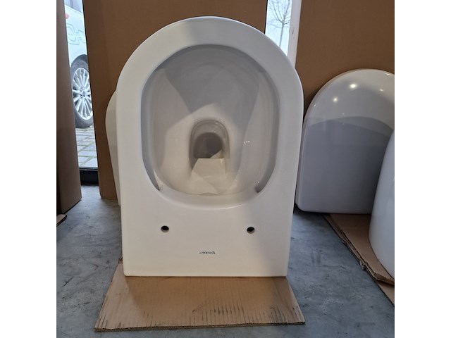 Toilet-set geberit/duravit, d-neo, mat wit - afbeelding 6 van  12