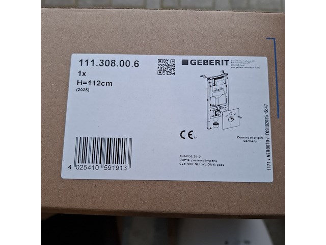 Toilet-set geberit/duravit, d-neo, mat wit - afbeelding 12 van  12