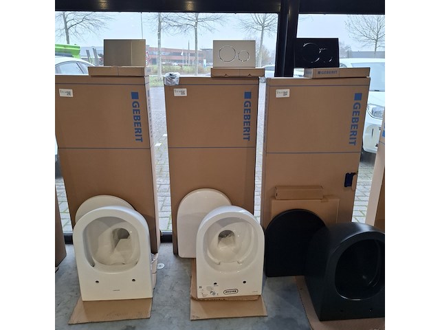 Toilet-set geberit/geberit, glans wit - afbeelding 1 van  11