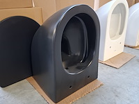 Toilet-set geberit/solar, mat zwart - afbeelding 3 van  10