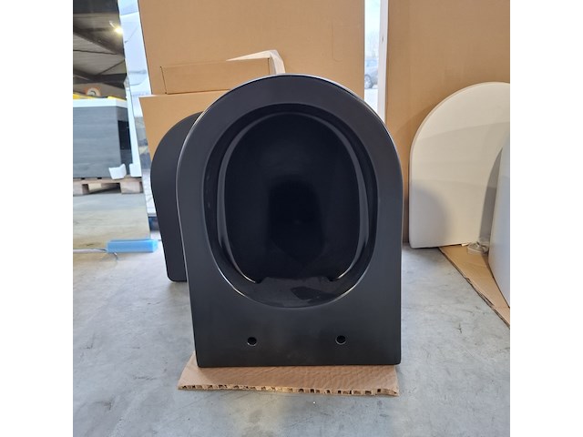 Toilet-set geberit/solar, mat zwart - afbeelding 4 van  10