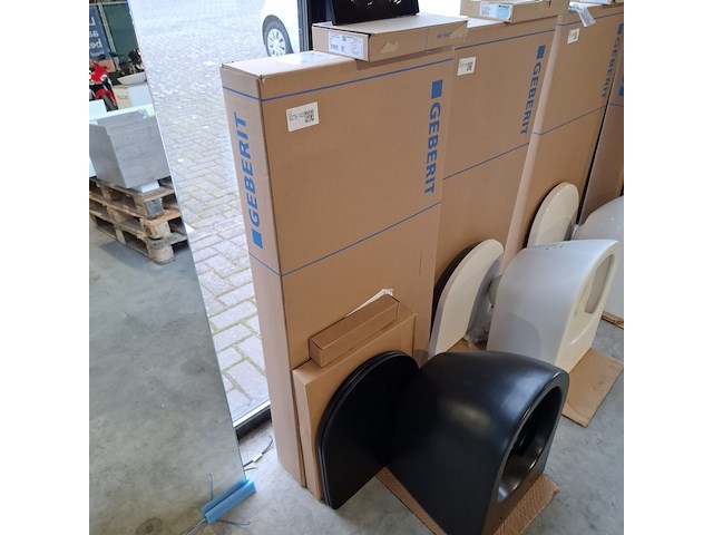 Toilet-set geberit/solar, mat zwart - afbeelding 7 van  10
