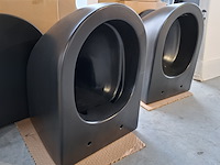 Toilet-set geberit/solar, mat zwart - afbeelding 2 van  9
