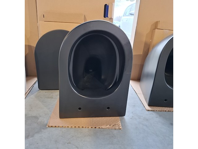 Toilet-set geberit/solar, mat zwart - afbeelding 3 van  9