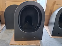 Toilet-set geberit/solar, mat zwart - afbeelding 3 van  9