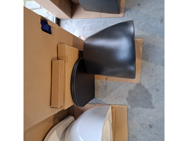 Toilet-set geberit/solar, mat zwart - afbeelding 5 van  9