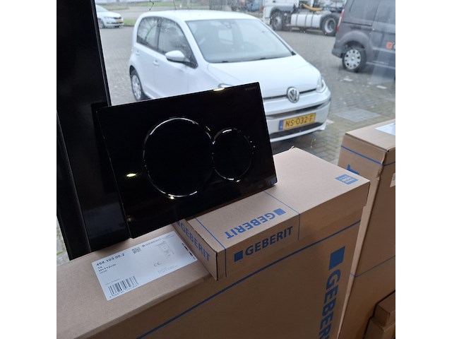Toilet-set geberit/solar, mat zwart - afbeelding 8 van  9