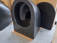 Toilet-set geberit/solar, mat zwart - afbeelding 2 van  9