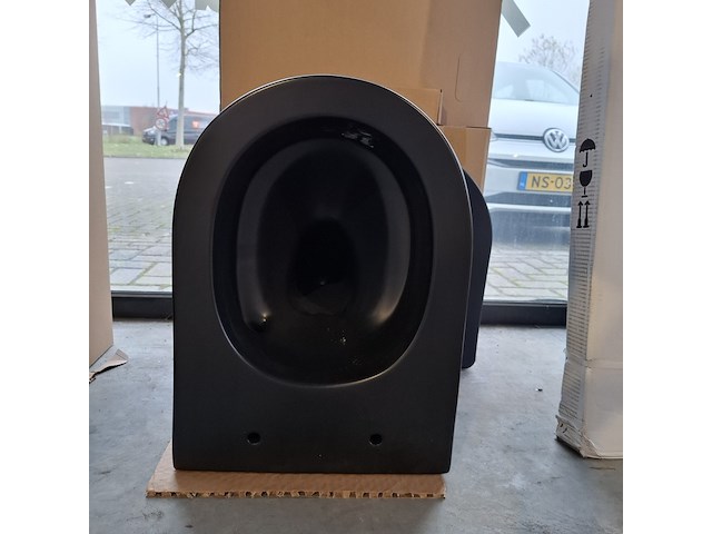 Toilet-set geberit/solar, mat zwart - afbeelding 3 van  9