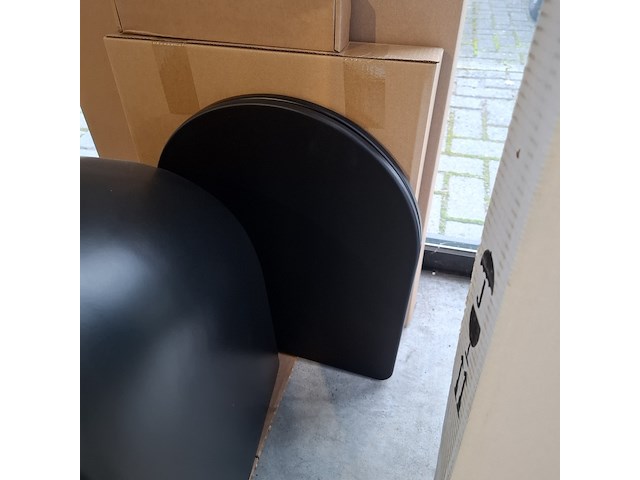 Toilet-set geberit/solar, mat zwart - afbeelding 4 van  9