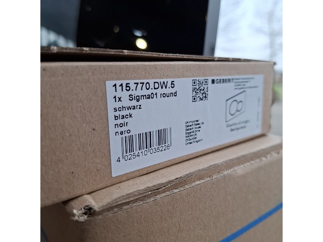 Toilet-set geberit/solar, mat zwart - afbeelding 9 van  9