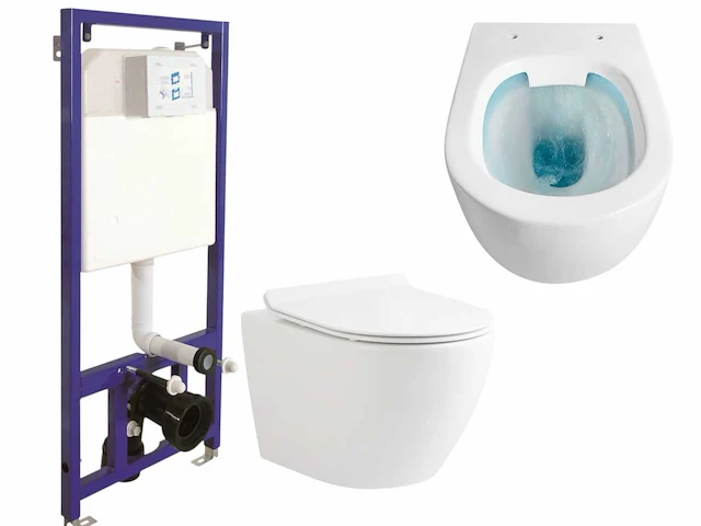 Toilet set randloos softclose - afbeelding 1 van  5