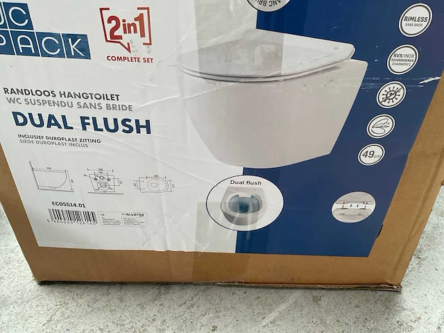 Toilet set randloos softclose - afbeelding 3 van  5