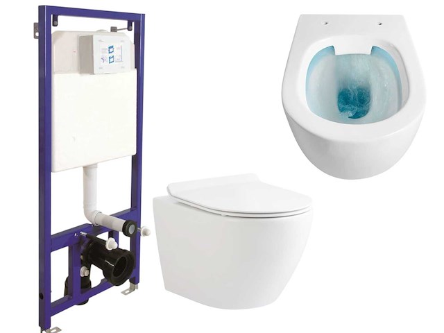 Toilet set randloos softclose - afbeelding 1 van  5