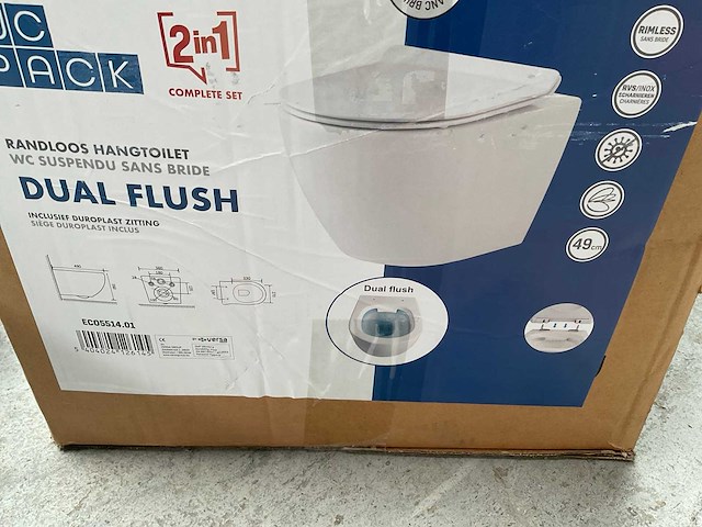 Toilet set randloos softclose - afbeelding 3 van  5