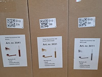 Toiletaccessoire-set, goud geborsteld - afbeelding 2 van  2