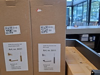 Toiletaccessoire-set, rvs geborsteld - afbeelding 2 van  2