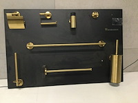 Toiletaccessoires op bord wb, goud koper - afbeelding 1 van  3