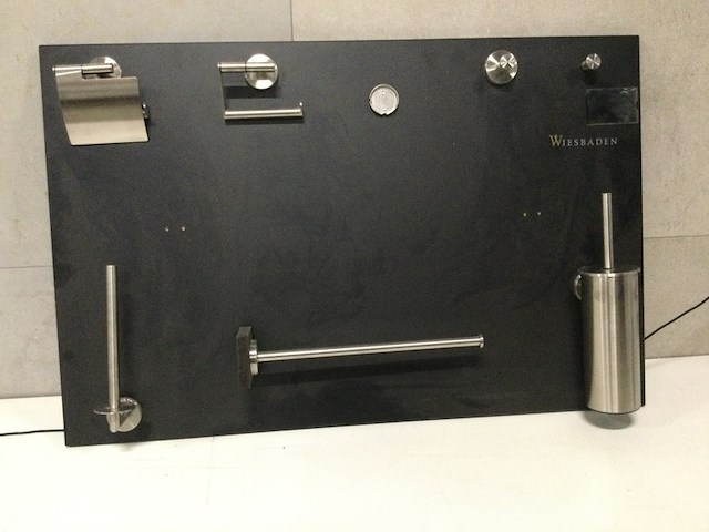 Toiletaccessoires op bord wb, rvs - afbeelding 1 van  3