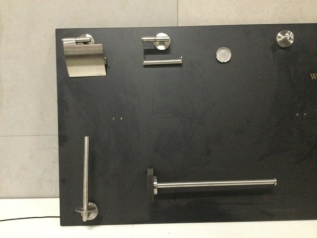 Toiletaccessoires op bord wb, rvs - afbeelding 2 van  3