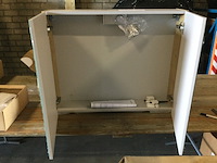 Toiletkast met spiegel, lichtbruin - afbeelding 2 van  5