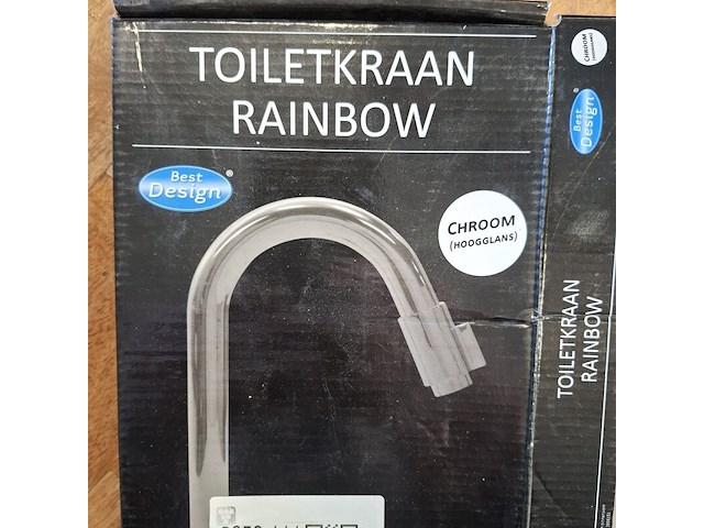 Toiletkraan best design, rainbow, chroom - afbeelding 4 van  4