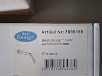 Toiletkraan best design, solo, chroom - afbeelding 4 van  4