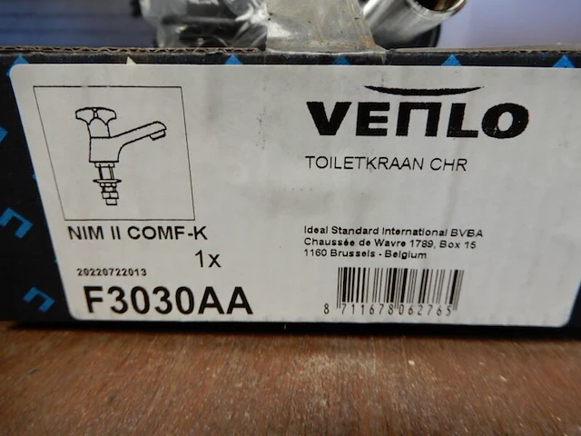 Toiletkraan, venlo, nimbus, chroom - afbeelding 2 van  2