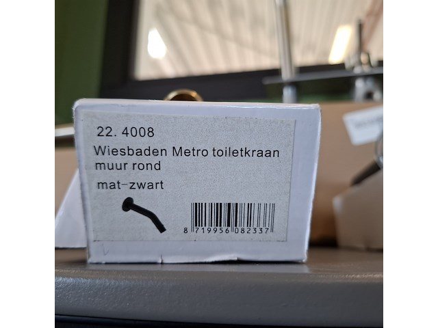 Toiletkraan wiesbaden, metro, mat zwart - afbeelding 5 van  5